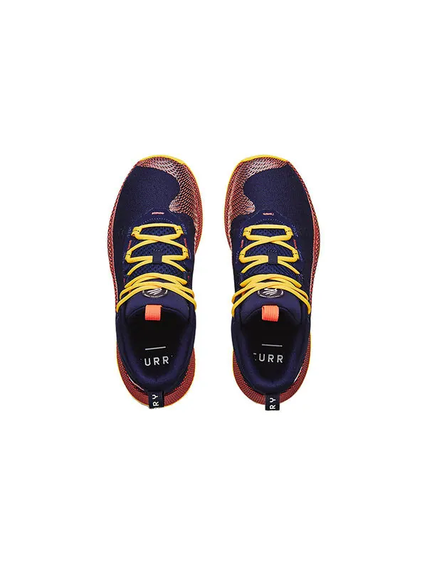 Кроссовки curry hovr splash 'midnight navy taxi' Under Armour — изображение 4 из 4, черный/желтый