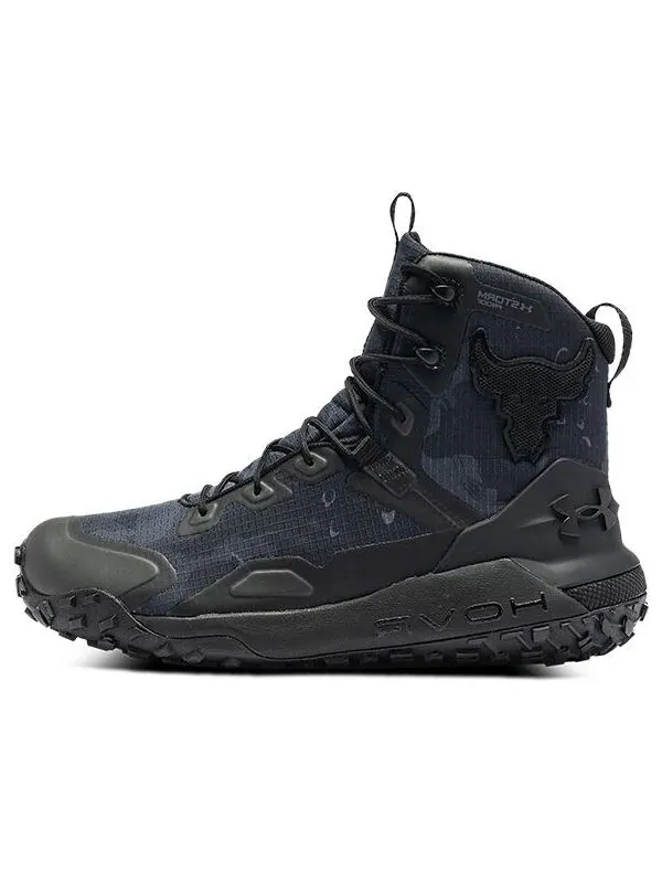 Кроссовки project rock x hovr dawn boot 'black' Under Armour — изображение 1 из 4, черный/синий