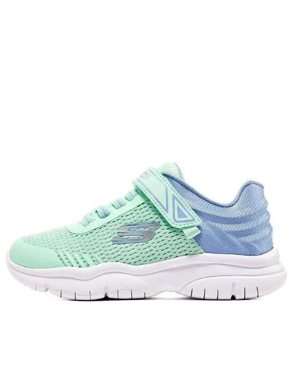 Кроссовки flex blast 'blue mint' Skechers — изображение 1 из 4, зеленый/синий/белый