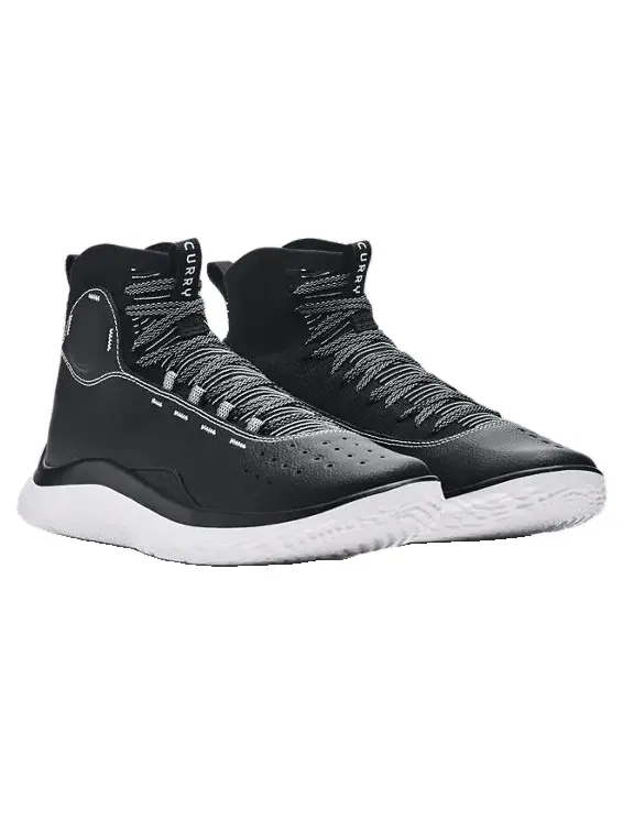 Кроссовки curry 4 flotro 'black halo grey' Under Armour — изображение 3 из 4, черный/серый/белый