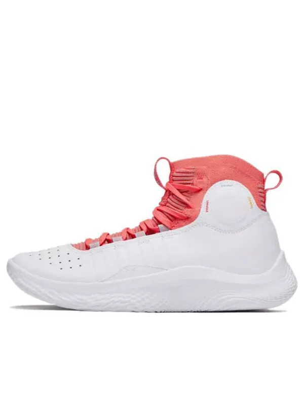 Кроссовки curry 4 flotro 'white red' Under Armour — изображение 1 из 4, белый/красный
