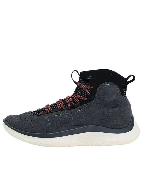 Кроссовки curry 4 flotro 'grey black' Under Armour — изображение 1 из 4, черный/синий/розовый