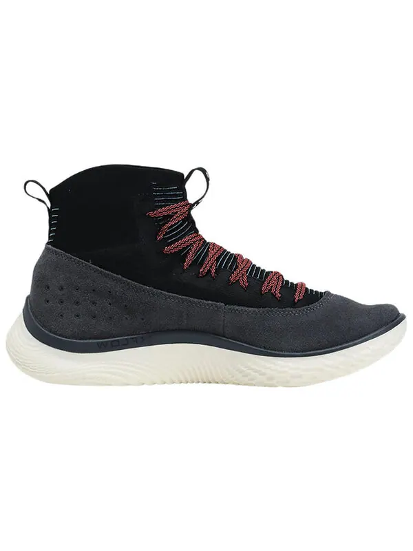 Кроссовки curry 4 flotro 'grey black' Under Armour — изображение 2 из 4, черный/синий/розовый