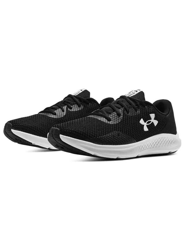 Кроссовки charged pursuit 3 'black white' Under Armour — изображение 3 из 4, черный/белый