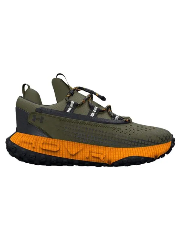 Кроссовки hovr summit ft delta 'marine od green' Under Armour — изображение 2 из 4, зеленый/оранжевый/черный