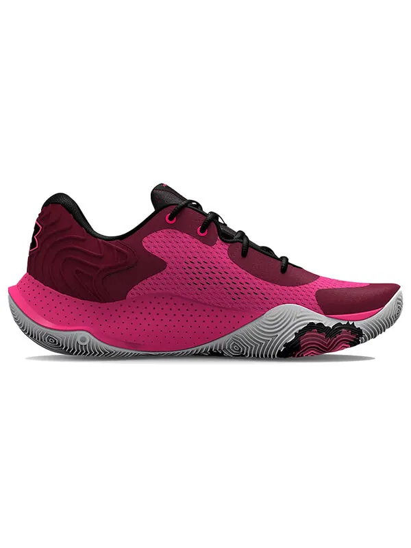 Кроссовки spawn 4 'electro pink' Under Armour — изображение 2 из 4, розовый/бордовый/серый