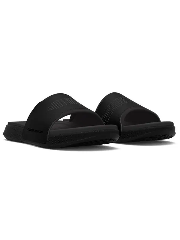 Тапочки ansa elevate slide 'black jet grey' Under Armour — изображение 4 из 4, черный
