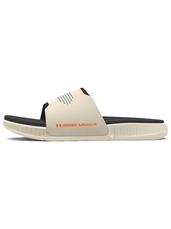 Тапочки ansa elevate slide 'stone jet grey' Under Armour — изображение 2 из 4, серо-белый