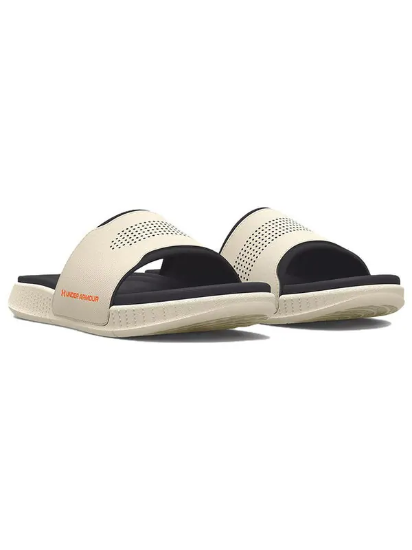 Тапочки ansa elevate slide 'stone jet grey' Under Armour — изображение 4 из 4, серо-белый