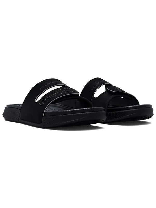 Тапочки ansa studio slide 'black jet grey' Under Armour — изображение 3 из 4, черный/серый