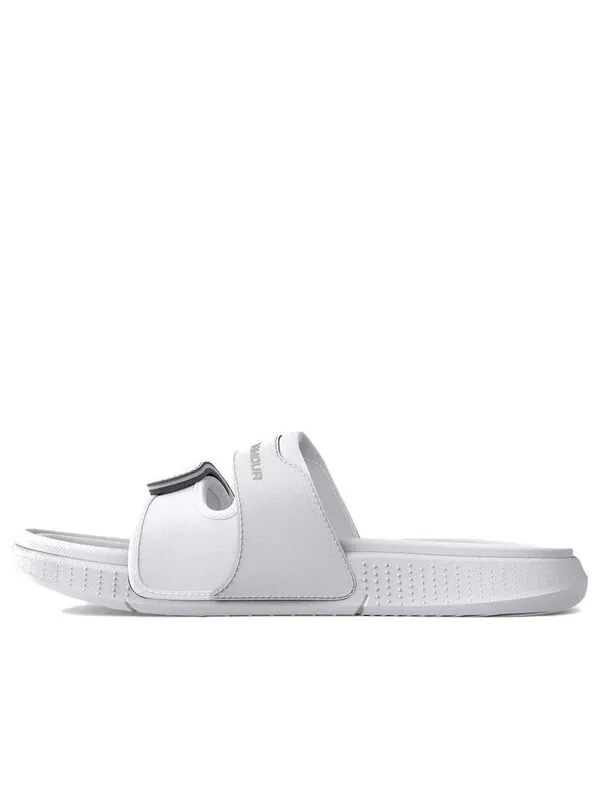 Тапочки ansa studio slide 'white halo grey' Under Armour