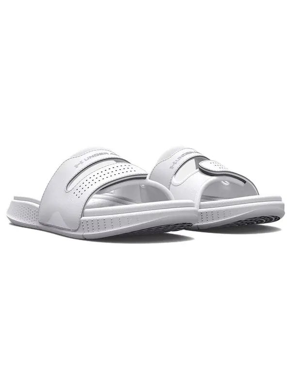 Тапочки ansa studio slide 'white halo grey' Under Armour — изображение 4 из 4, белый