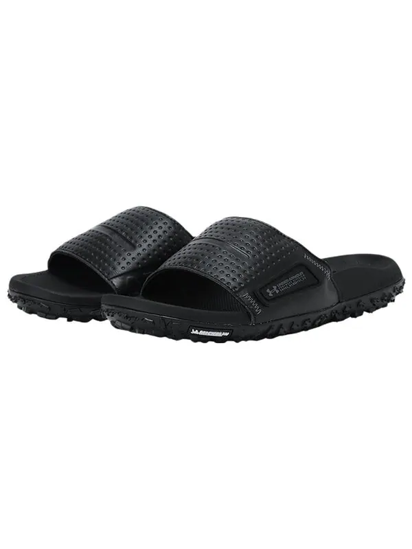 Тапочки ft sway slide 'triple black' Under Armour — изображение 4 из 4, черный/черный/черный