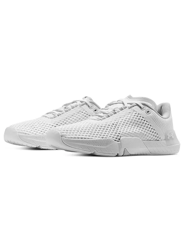 Кроссовки tribase reign 4 'triple white' Under Armour — изображение 3 из 4, белый