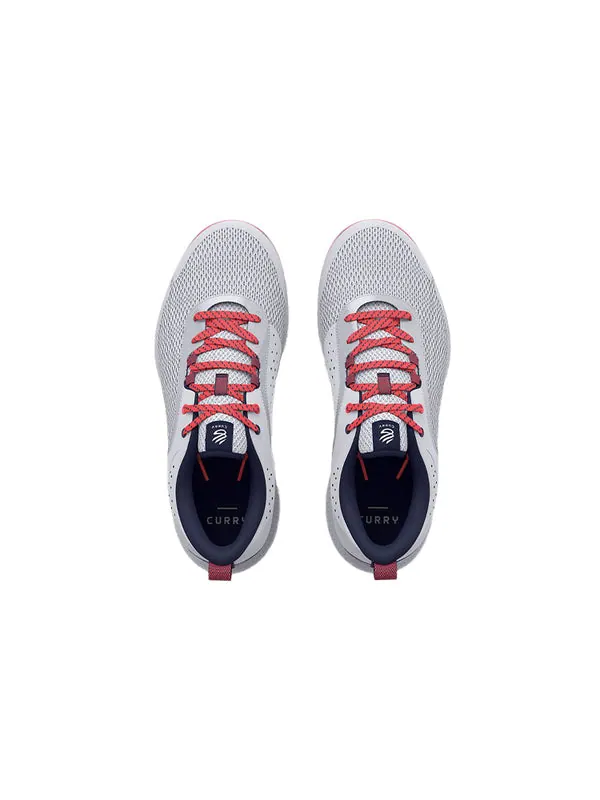 Кроссовки curry 3z6 'grey' Under Armour — изображение 4 из 4, серый/оранжевый/черный