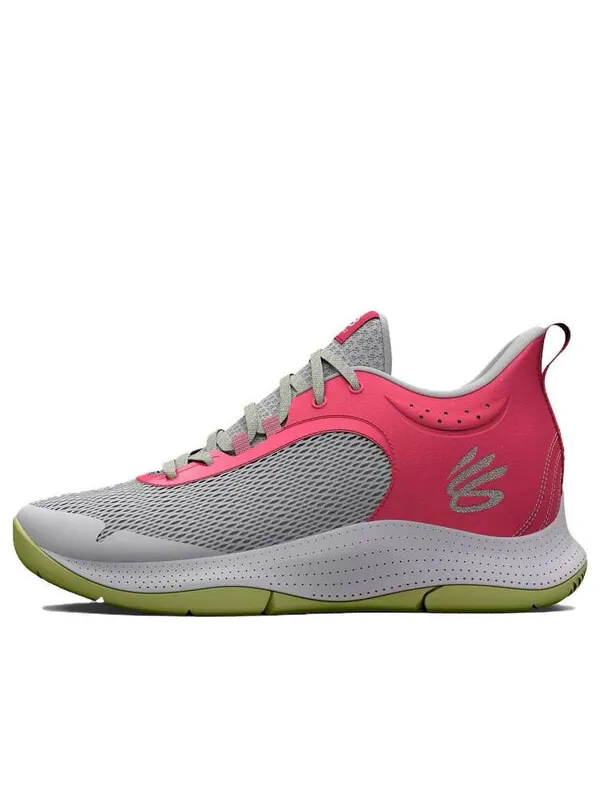 Кроссовки curry 3z6 'grey mist pink shock' Under Armour — изображение 1 из 4, серый/розовый
