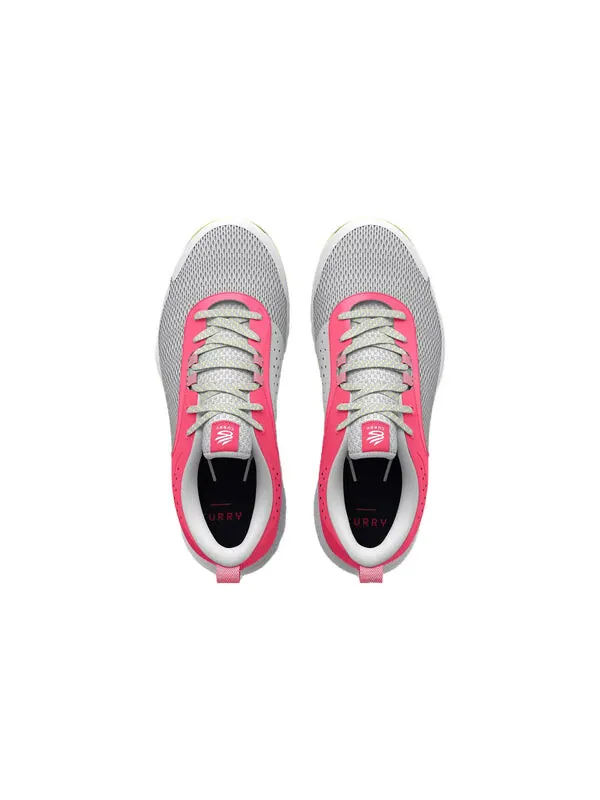 Кроссовки curry 3z6 'grey mist pink shock' Under Armour — изображение 4 из 4, серый/розовый
