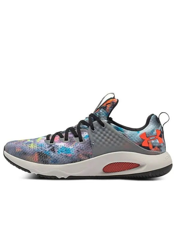 Кроссовки hovr rise 3 printed 'concrete halo grey' Under Armour — изображение 1 из 4, темный серый