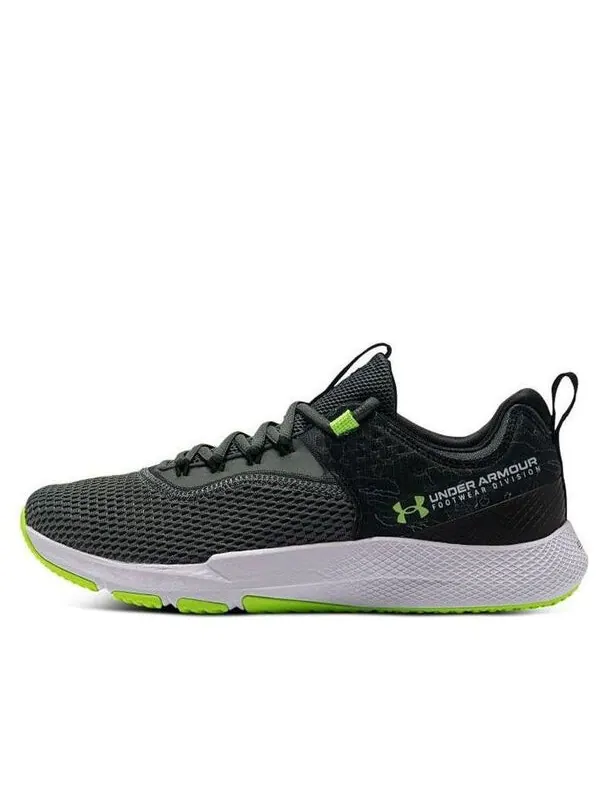 Кроссовки charged focus 'print - pitch grey' Under Armour — изображение 1 из 4, серый/зеленый