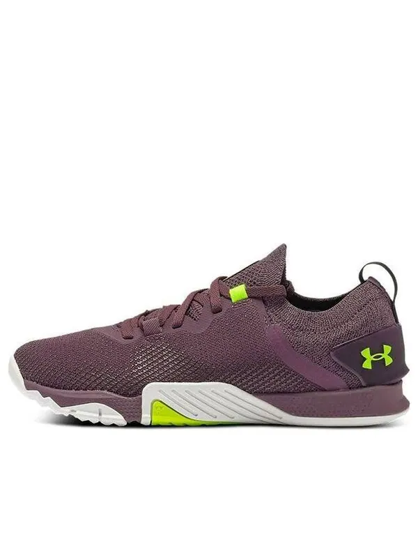 Кроссовки tribase reign 3 'ash plum' Under Armour — изображение 1 из 4, белый/неоновый зеленый