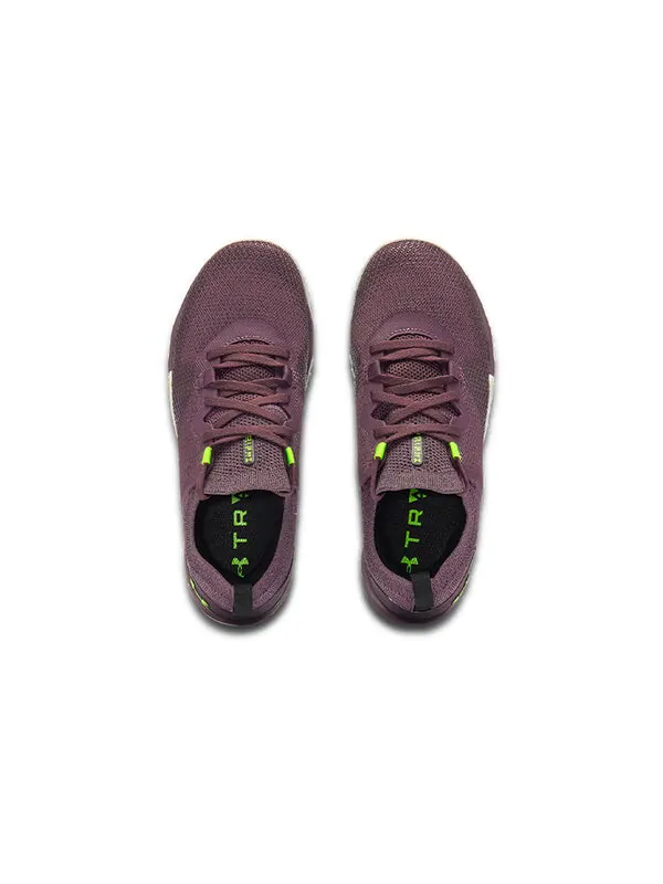 Кроссовки tribase reign 3 'ash plum' Under Armour — изображение 3 из 4, белый/неоновый зеленый