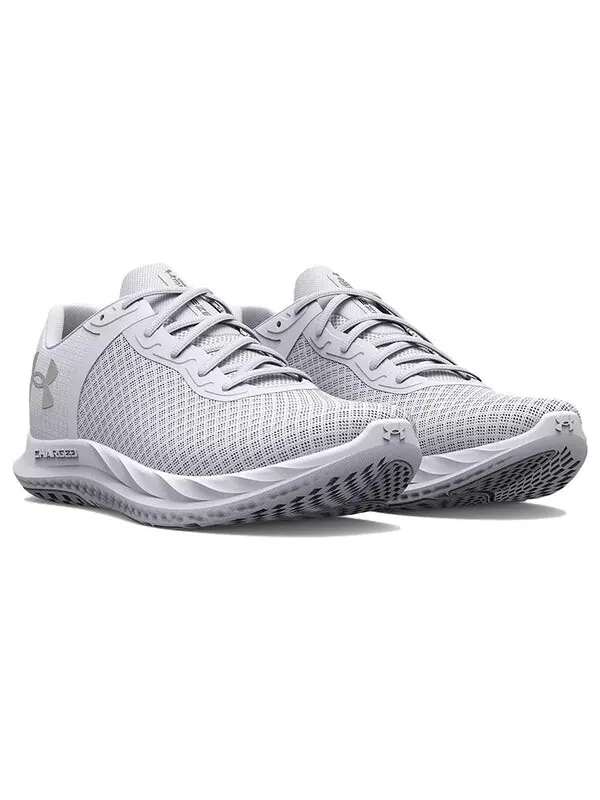 Кроссовки charged breeze 'white metallic silver' Under Armour — изображение 3 из 4, белый