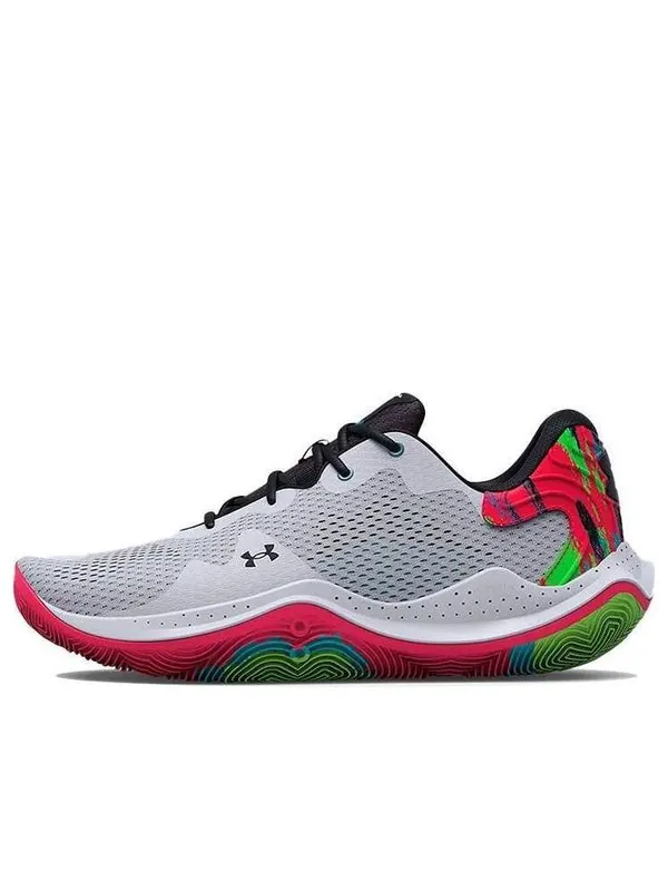 Кроссовки spawn 4 printed 'grey' Under Armour — изображение 1 из 4, серый/красный/зеленый