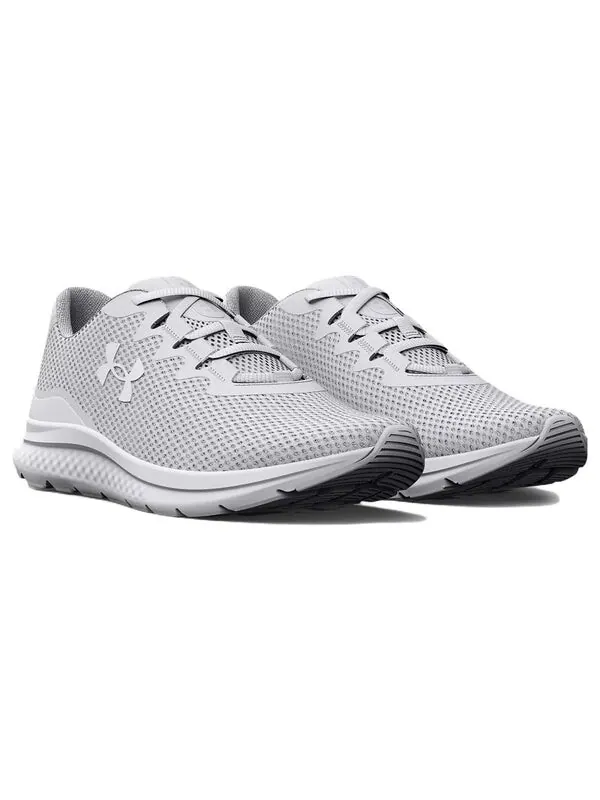 Кроссовки charged impulse 3 'triple white' Under Armour — изображение 3 из 4, белый/серый