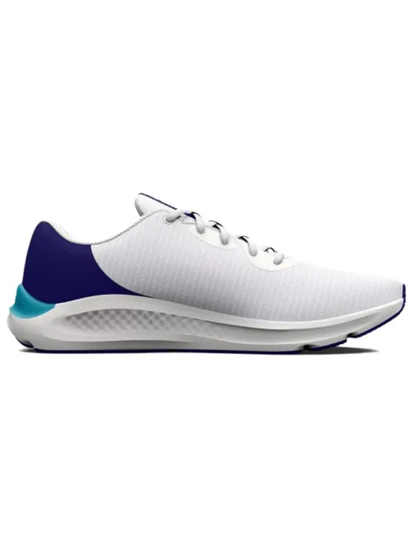Кроссовки charged pursuit 3 'white sonar blue' Under Armour — изображение 2 из 4, белый/синий