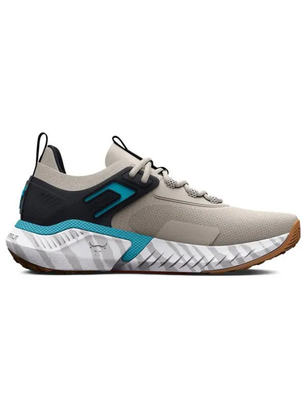 Кроссовки project rock 5 'grey' Under Armour — изображение 2 из 4, серый/зеленый/черный