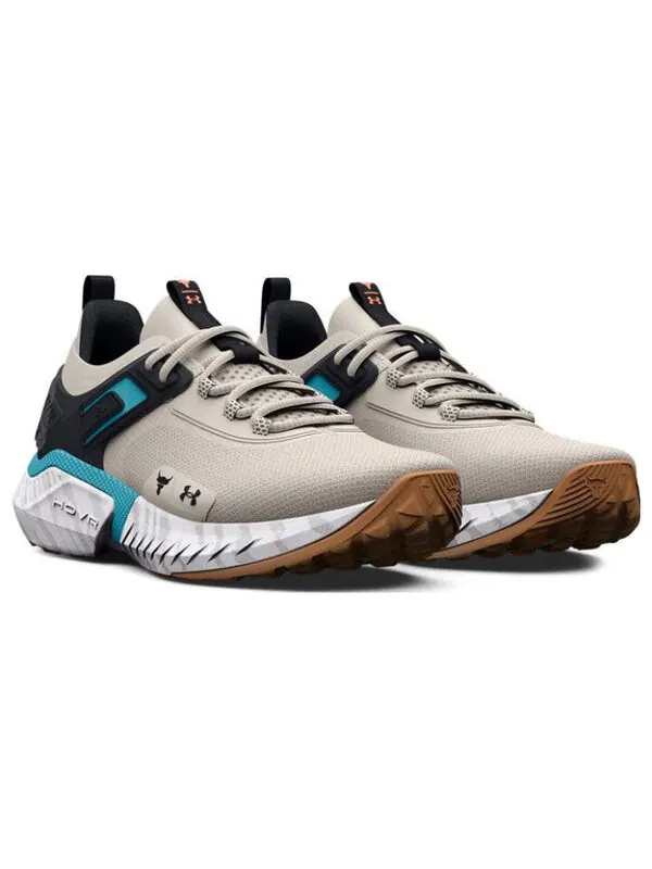 Кроссовки project rock 5 'grey' Under Armour — изображение 3 из 4, серый/зеленый/черный