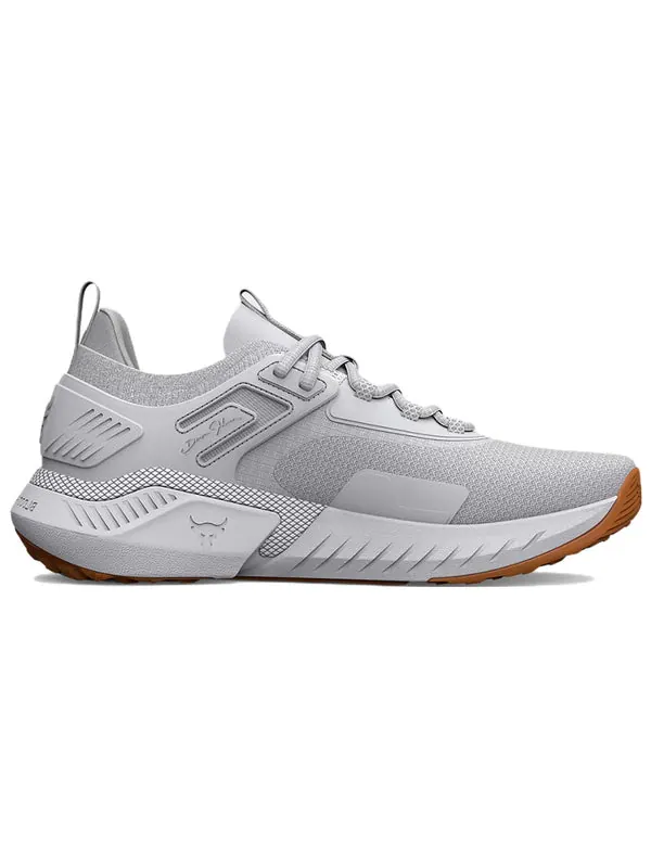 Кроссовки project rock 5 'white halo grey' Under Armour — изображение 2 из 4, белый/серый