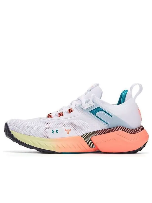 Кроссовки project rock 5 'white after burn' Under Armour — изображение 1 из 4, белый