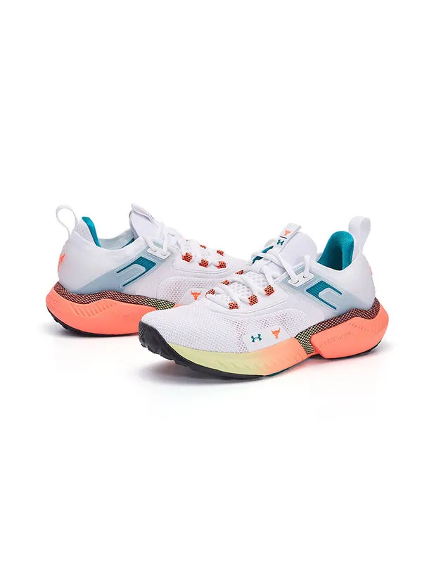 Кроссовки project rock 5 'white after burn' Under Armour — изображение 3 из 4, белый
