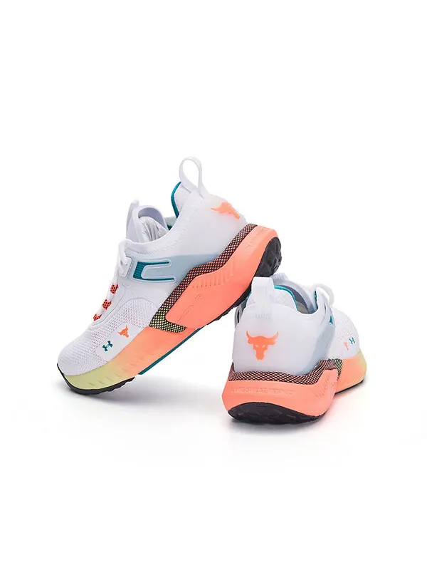 Кроссовки project rock 5 'white after burn' Under Armour — изображение 4 из 4, белый