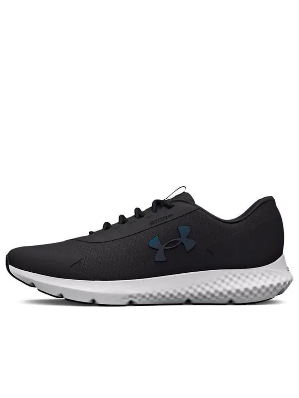 Кроссовки charged rogue 3 storm 'jet grey petrol blue' Under Armour — изображение 1 из 4, черный/синий/белый