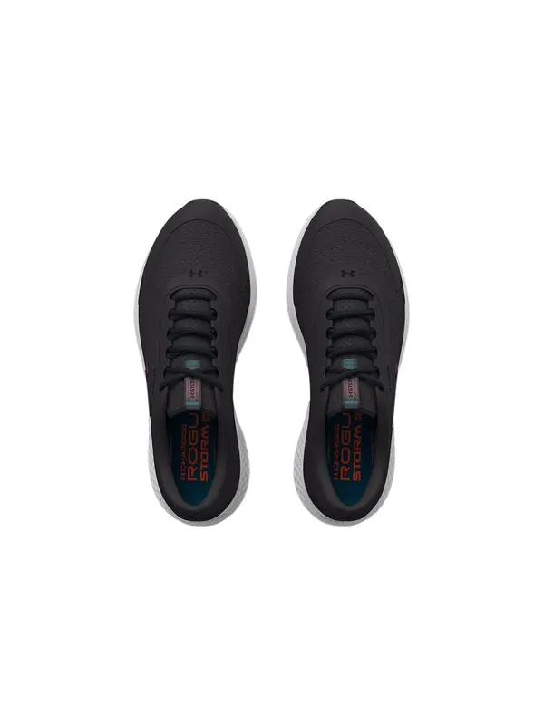 Кроссовки charged rogue 3 storm 'jet grey petrol blue' Under Armour — изображение 4 из 4, черный/синий/белый