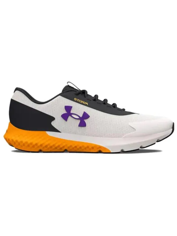 Кроссовки charged rogue 3 'yellow grey' Under Armour — изображение 2 из 4, серый/желтый/фиолетовый