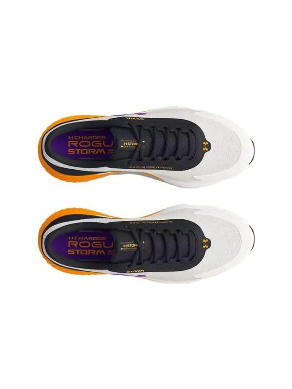 Кроссовки charged rogue 3 'yellow grey' Under Armour — изображение 4 из 4, серый/желтый/фиолетовый