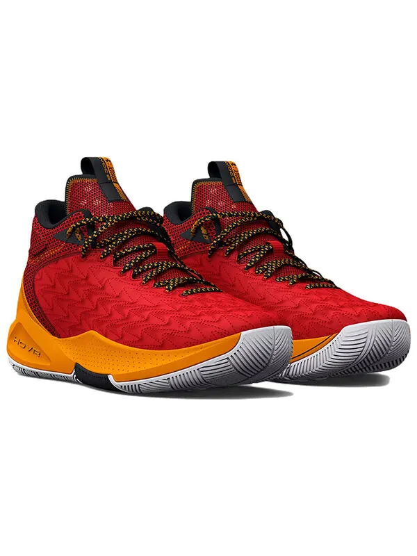 Кроссовки havoc 5 'red' Under Armour — изображение 3 из 4, красный/оранжевый/серый