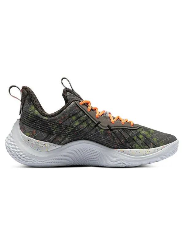 Кроссовки curry flow 10 'treasure land' Under Armour — изображение 2 из 4, серый/оранжевый/белый