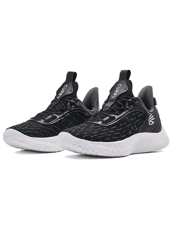 Кроссовки curry flow 9 team 'black' Under Armour — изображение 3 из 4, черный/белый