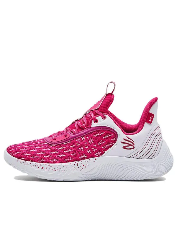 Кроссовки curry flow 9 team 'white tropic pink' Under Armour — изображение 1 из 4, белый/розовый