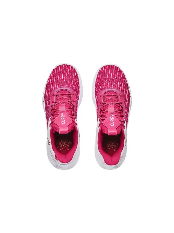 Кроссовки curry flow 9 team 'white tropic pink' Under Armour — изображение 4 из 4, белый/розовый