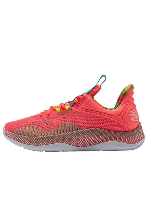 Кроссовки curry hovr splash 2 x sour patch kids 'blitz red' Under Armour — изображение 1 из 4, красный/зеленый