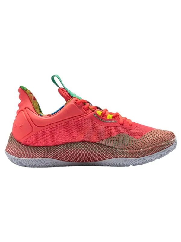 Кроссовки curry hovr splash 2 x sour patch kids 'blitz red' Under Armour — изображение 2 из 4, красный/зеленый