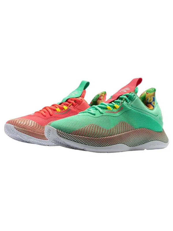 Кроссовки curry hovr splash 2 x sour patch kids 'blitz red' Under Armour — изображение 3 из 4, красный/зеленый