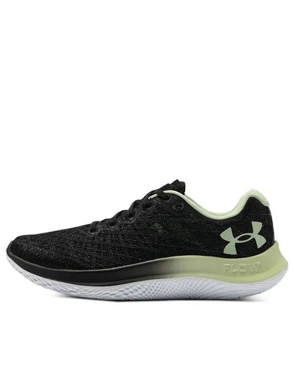 Кроссовки flow velociti wind 2 'black' Under Armour — изображение 1 из 4, черный/зеленый