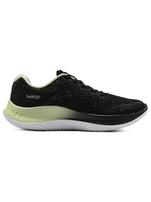 Кроссовки flow velociti wind 2 'black' Under Armour — изображение 2 из 4, черный/зеленый