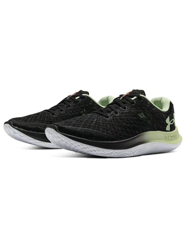 Кроссовки flow velociti wind 2 'black' Under Armour — изображение 3 из 4, черный/зеленый
